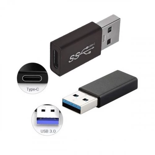 Polham Usb 3.0 To Type C Dönüştürücü Typce Girişi Usb Dönüştürücü Hızlı Veri Transferi OTG Çevirici