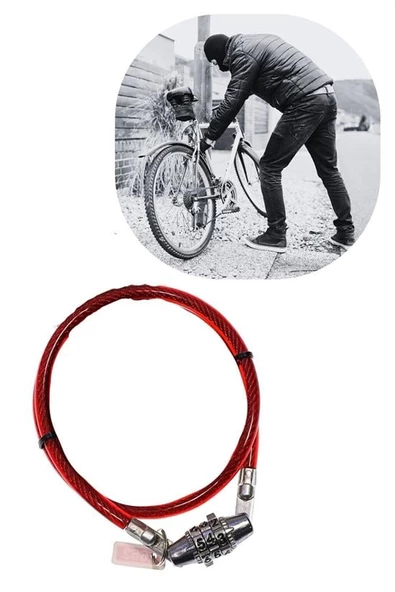 BUFFER® Şifreli Pratik ve Sağlam Bisiklet Kilidi - 2