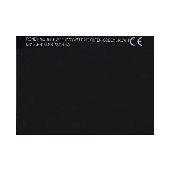 Roney Kaynak Maske Camı Siyah 777 80*110 - Rw107778