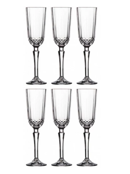 Paşabahçe 440210 Diony Flüt Şampanya Bardağı 125 cc 6'lı