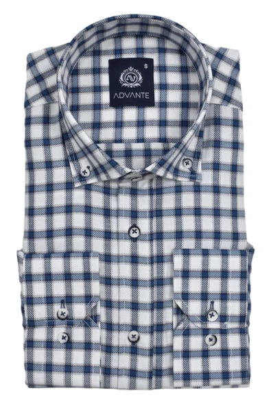 Erkek Ekose Klasik Uzun Kol Gömlek Oxford BGL-ST02989 ürün görseli