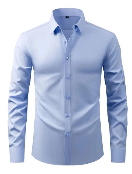 Erkek Silim Fitt Uzun Kol Gömlek Micro BGL-ST02985 - Resim 4