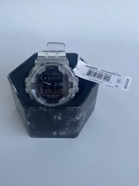 Casio G-Shock 53mm Silikon Kordon Erkek Kol Saati GA700SKE-7A - Resim 4