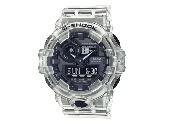 Casio G-Shock 53mm Silikon Kordon Erkek Kol Saati GA700SKE-7A ürün görseli