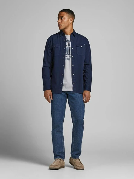 Jack Jones Sheridan Erkek Jean Gömlek 12138115 - 4