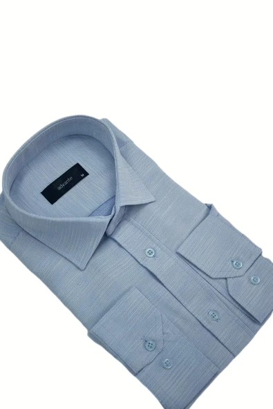 Erkek Klasik Uzun Kol Gömlek BGL-ST03009 - Resim 8
