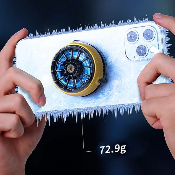 Polham Magsafe İphone 12,13,14 İçin Cold Clam Soğutma Teknolojili Oyuncular için Telefon Soğutma Fanı - 3