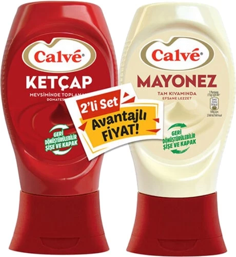 Calve 600 gr Ketçap + 540 gr Mayonez Acı - 2