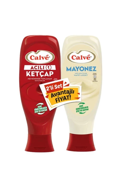 Calve 600 gr Ketçap + 540 gr Mayonez Acı