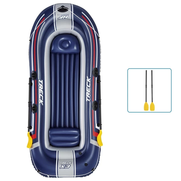 Bot Treck X3 Raft Set 318X152cm 3+1 Kişilik Bot Kürek Pompa Set - 15