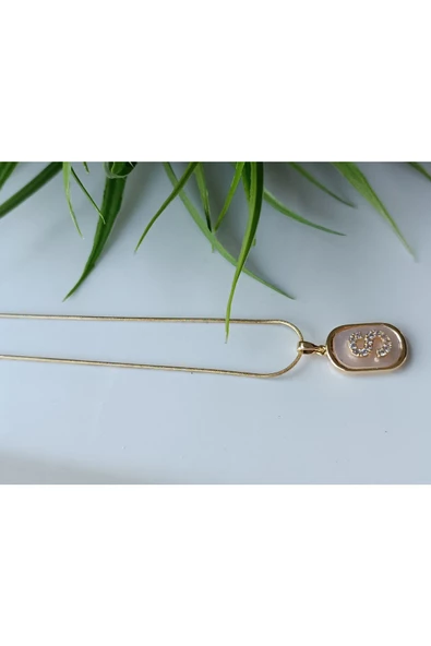 paslanmaz çelik şık ve tarz S harfli kolye - Resim 2