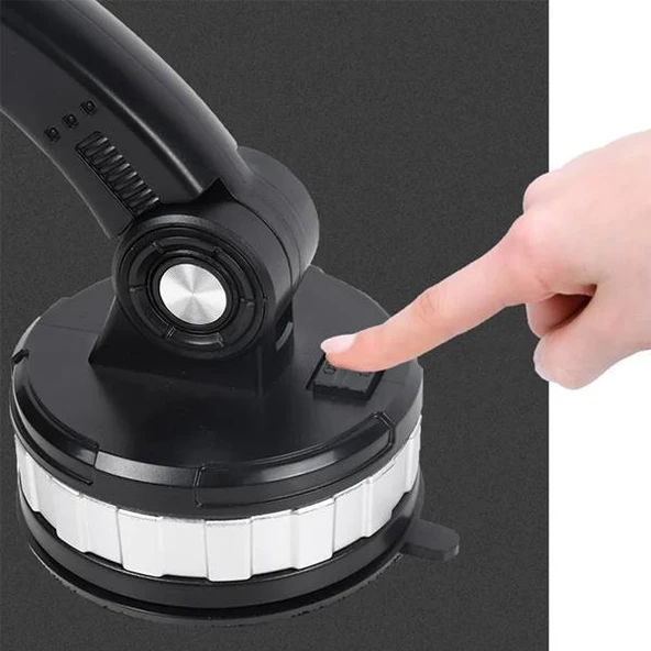 Polham Ultra Güçlü Vantuzlu Torpido Üstü ve Cama Yapışan Araç İçi Telefon Tutucu, Yatay Dikey Kullanımlı - 5