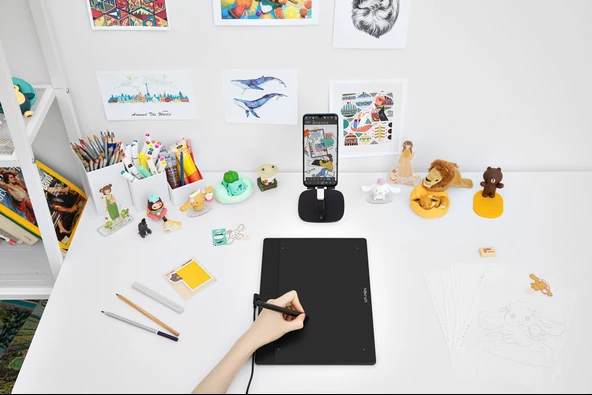 XP-Pen Deco Fun L Grafik Tablet Siyah - 5