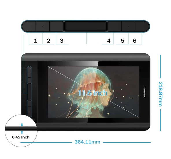 XP-Pen Artist 12 Grafik Ekran Tablet - 3