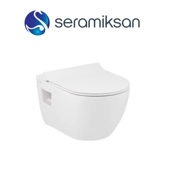 Seramiksan Ocean Kanalsız Asma Klozet A031171H, Yavaş Kapak - 3