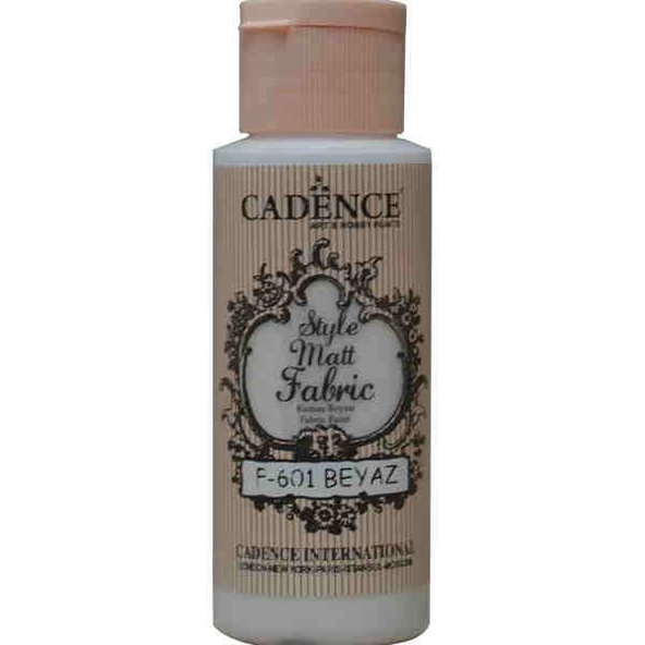 Cadence Style Matt Fabric Kumaş Boyası F-601 Beyaz