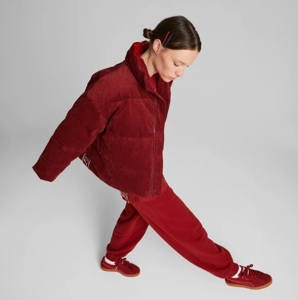 Puma X Vogue Puffer Jacket Kadın MONT Bordo 53669622 - 4