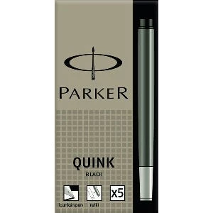 Parker Quink Kartuş Siyah 5li Uzun