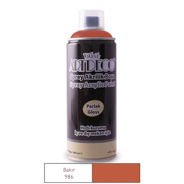 Artdeco Akrilik Sprey Boya 400 ml. METALİK BAKIR
