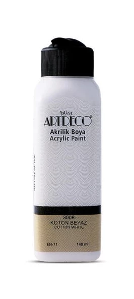Artdeco Akrilik Boya 140 ml. 3008 KOTTON BEYAZ