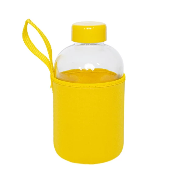 Biggdesign Moods Up Curious Neopren Kılıflı Cam Matara 600 Ml - 3