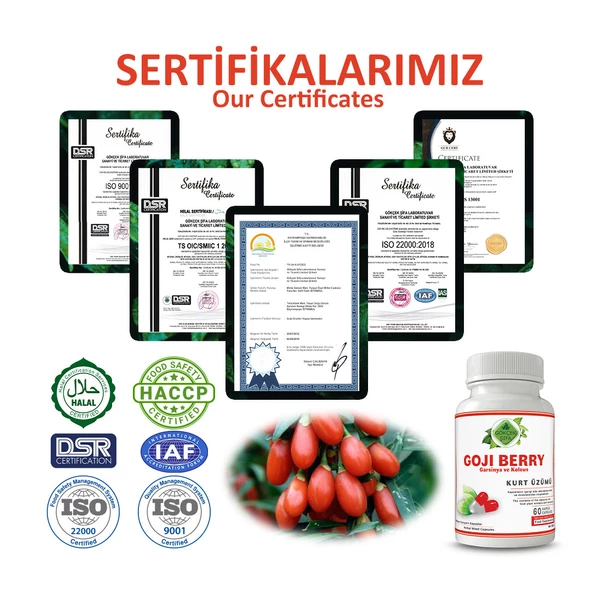 Gökçek Şifa Kurt Üzümü Kapsül (GOJİ BERRY CAPSULE) 60 Adet - Resim 5