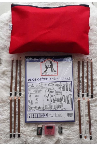 Südor Kara Kalem Çalışma Ve Başlama Seti 4 Sanatsal Malzeme(HEDİYELİK) Kırtasiye Resim Etkinliği