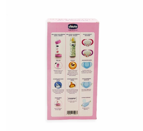 Chicco Bebeğinizin İlk Seti 3'lü Fırsat Paketi - Pembe - Resim 2