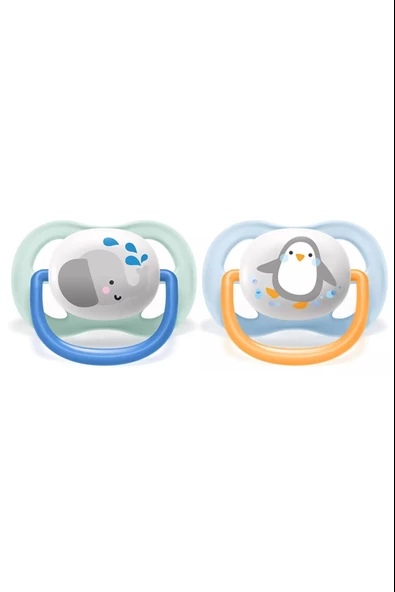 Philips Avent Ultra Air Animals 2li Emzik 0-6 Ay - Erkek - Resim 2
