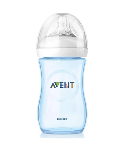 Avent Natural PP Biberon 260 ml - Mavi