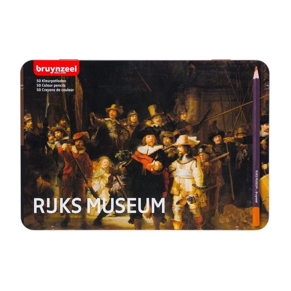 Bruynzeel Kuru Boya Kalemi 50 Renk Metal Kutu Rijks Museum The Night Watch ürün görseli