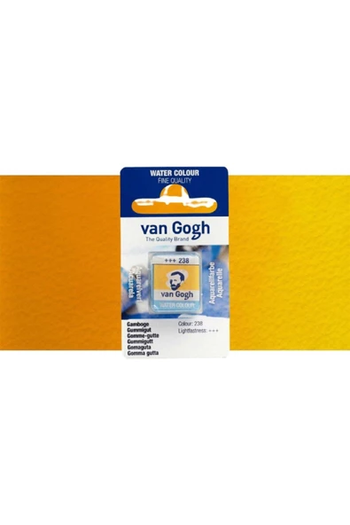 Van Gogh Sulu Boya Gamboge 238 (Yarım Tablet)