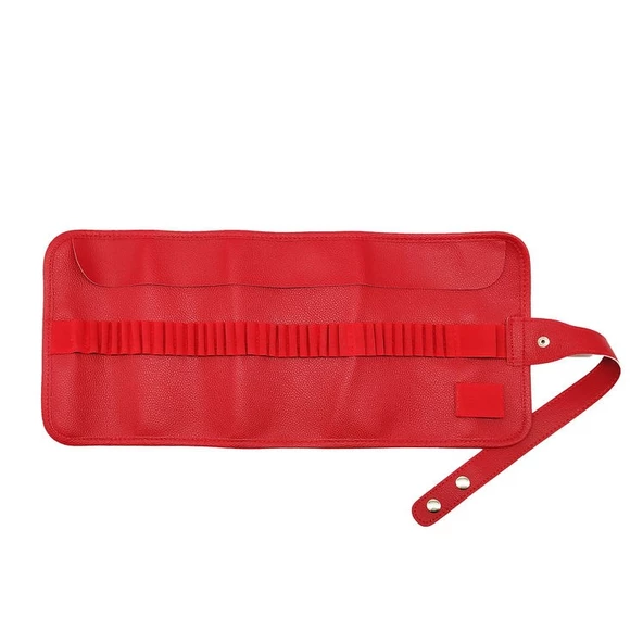 BBack Suni Deri Rulo Kalemlik 36 Bölümlü Kırmızı