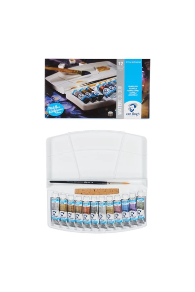 Van Gogh SULUBOYA TÜP 10 ML 12'Lİ SET  SPECIAL COLOURS (PLASTİK KUTU)