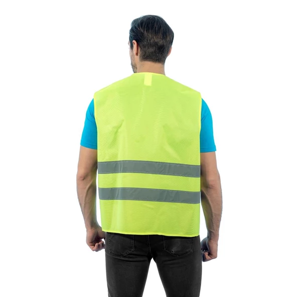 İkaz Yeleği, Sarı -52E1400- İş Yeleği-İş Güvenliği - 2