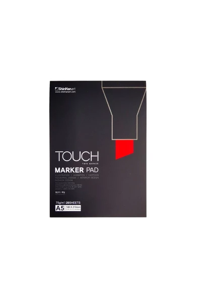 Shinhan Art Touch Pad Marker Defteri Blok A5 75gr 20yp