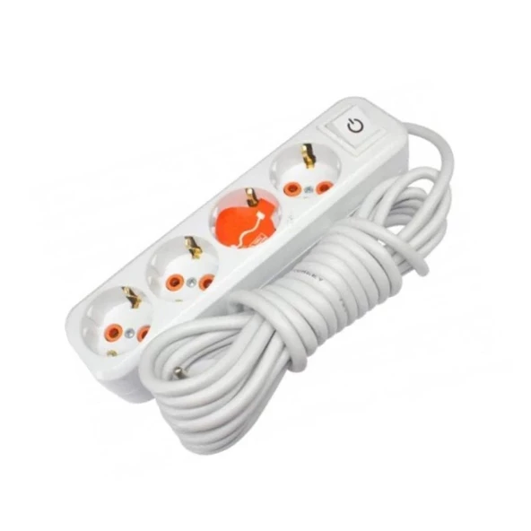 Asel ASL-200 0211 4'Lü Grup Priz Anahtarlı 3mt - HRD-010882