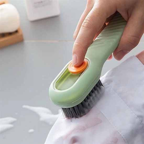BUFFER® Çok Amaçlı Deterjan Hazneli Pratik Ayakkabı, Bot Temizleme Yıkama Fırçası - 6