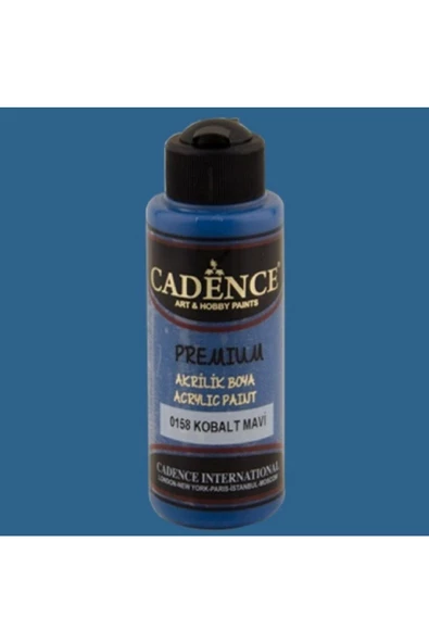 Cadence Yayınları Premium Akrilik Boya 120ml Kobalt Mavi 0158