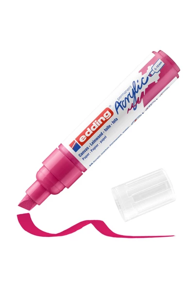 Edding 5000 Akrilik Markör Kalemi 5-10mm Kesik Uç Magenta 909