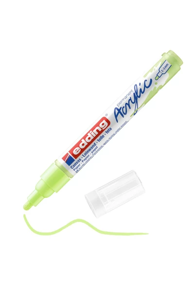Edding 5100 Akrilik Markör Kalemi 2-3mm Yuvarlak Uç Pastel Yeşil 091