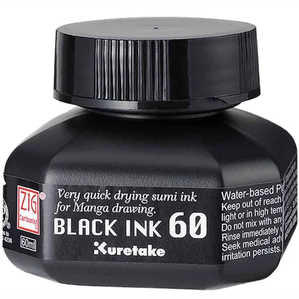 Zig Cartoonist Black Ink 60ml