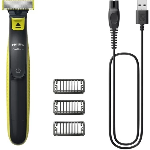 Philips OneBlade QP2724/10 Yüz Şekillendirici Tıraş Makinesi, USB-A Sarjlı, Islak/Kuru Kullanım, 1mm-3mm-5mm Kirli Sakal