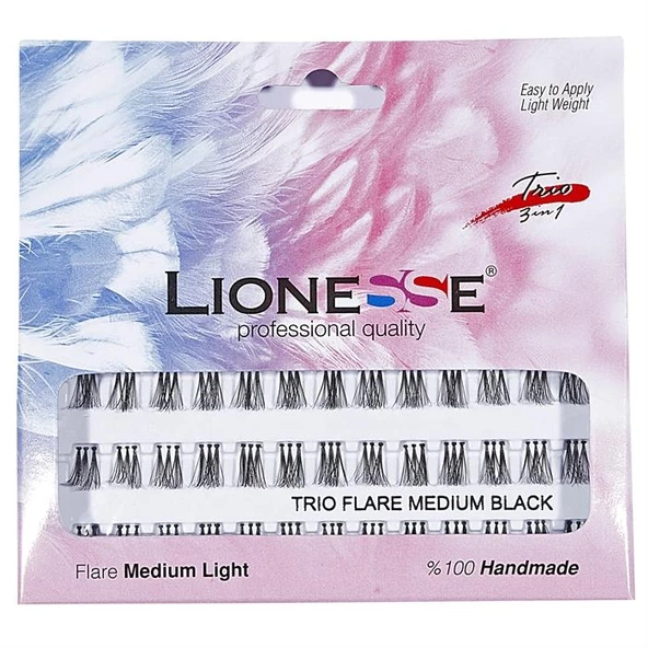Lıonesse Trıo 3 Boyutlu Tekli Takma Kirpik Fl-750 Medıum Lıght