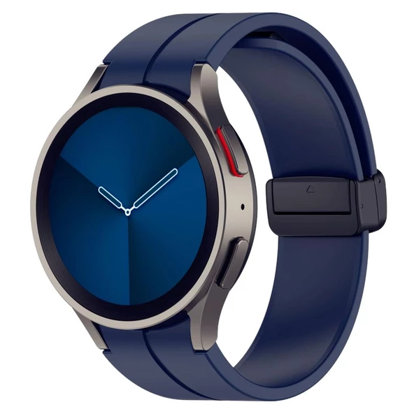 Samsung Galaxy Watch 4 5 6 7 FE 40 44 Classic 42 43 46 47 mm Kordon Magnetli Ayarlanır Silikon Kordon - 10