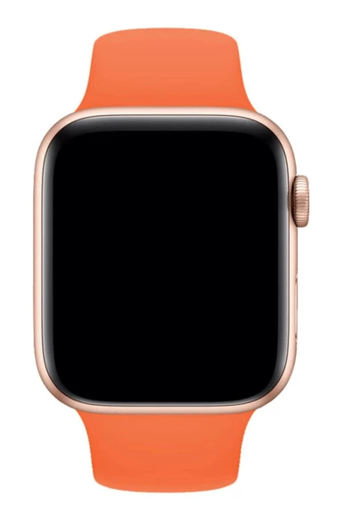 Fuchsia Apple Watch Uyumlu Spor Kordon 42 - 44 mm M/L Ölçülerinde Yumuşak Silikon Rahat Kordon - Resim 11