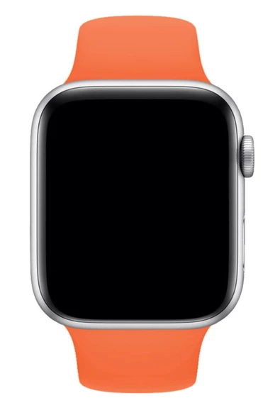 Fuchsia Apple Watch Uyumlu Spor Kordon 42 - 44 mm M/L Ölçülerinde Yumuşak Silikon Rahat Kordon - Resim 9