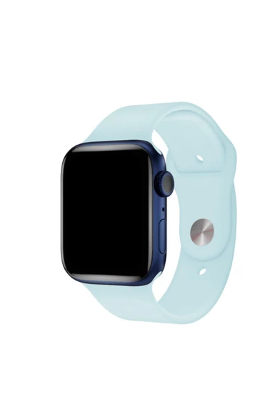 Fuchsia Apple Watch Uyumlu Spor Kordon 38 - 40 mm S/M Ölçülerinde Yumuşak Silikon Rahat Kordon - 10
