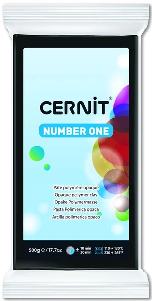Cernit Number One Polimer Kil 500 gr 100 BLACK