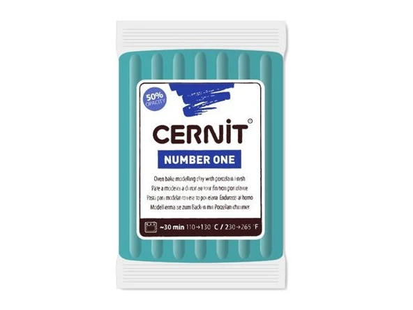 Cernit Number One Polimer Kil 56 gr 676 Turquoise